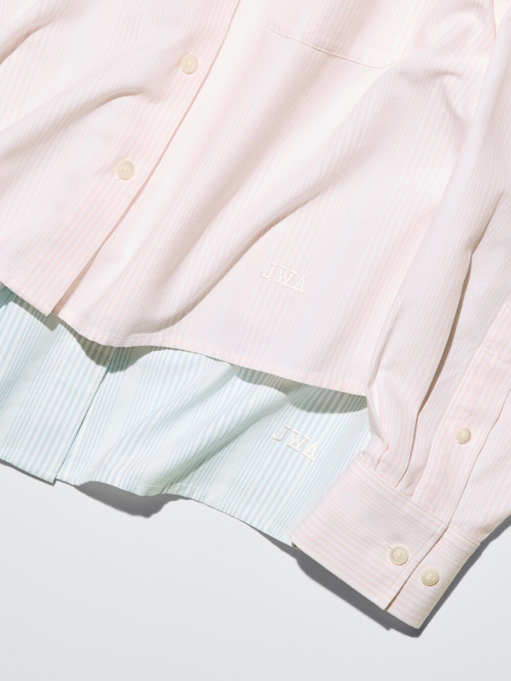 Uniqlo Oxford Boxy Cropped Shirt | Striped — фото 3