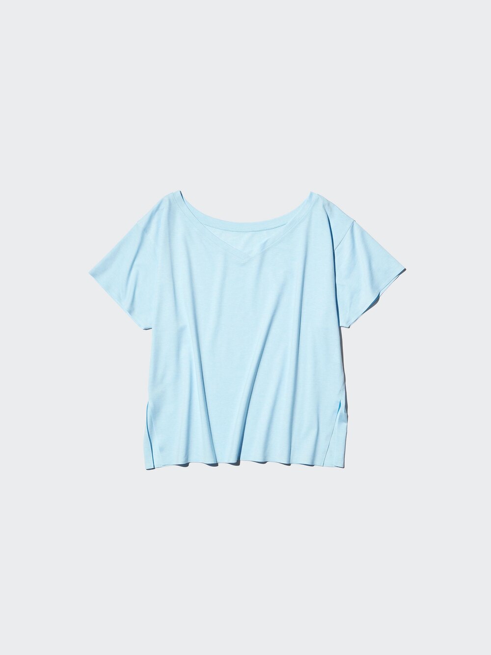 Uniqlo AIRism Relaxed V-Neck T-Shirt | 2 Way — фото 7
