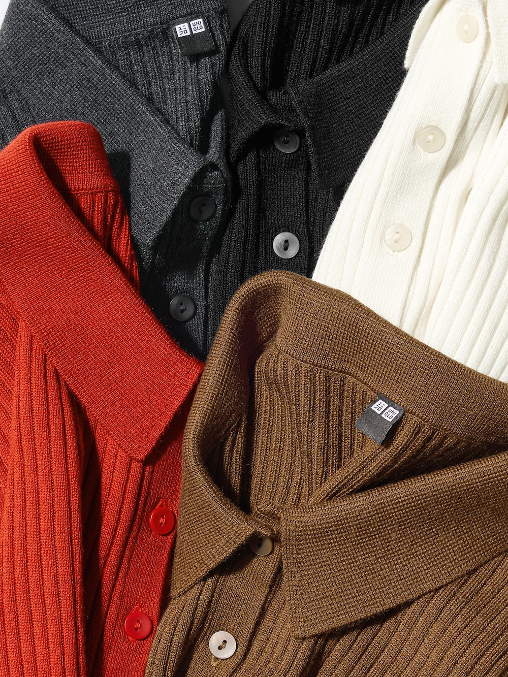 Женские свитеры Uniqlo 3D Knit Merino Blend Polo Sweater — фото 4