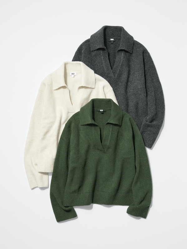 Souffle Yarn Skipper Polo Sweater