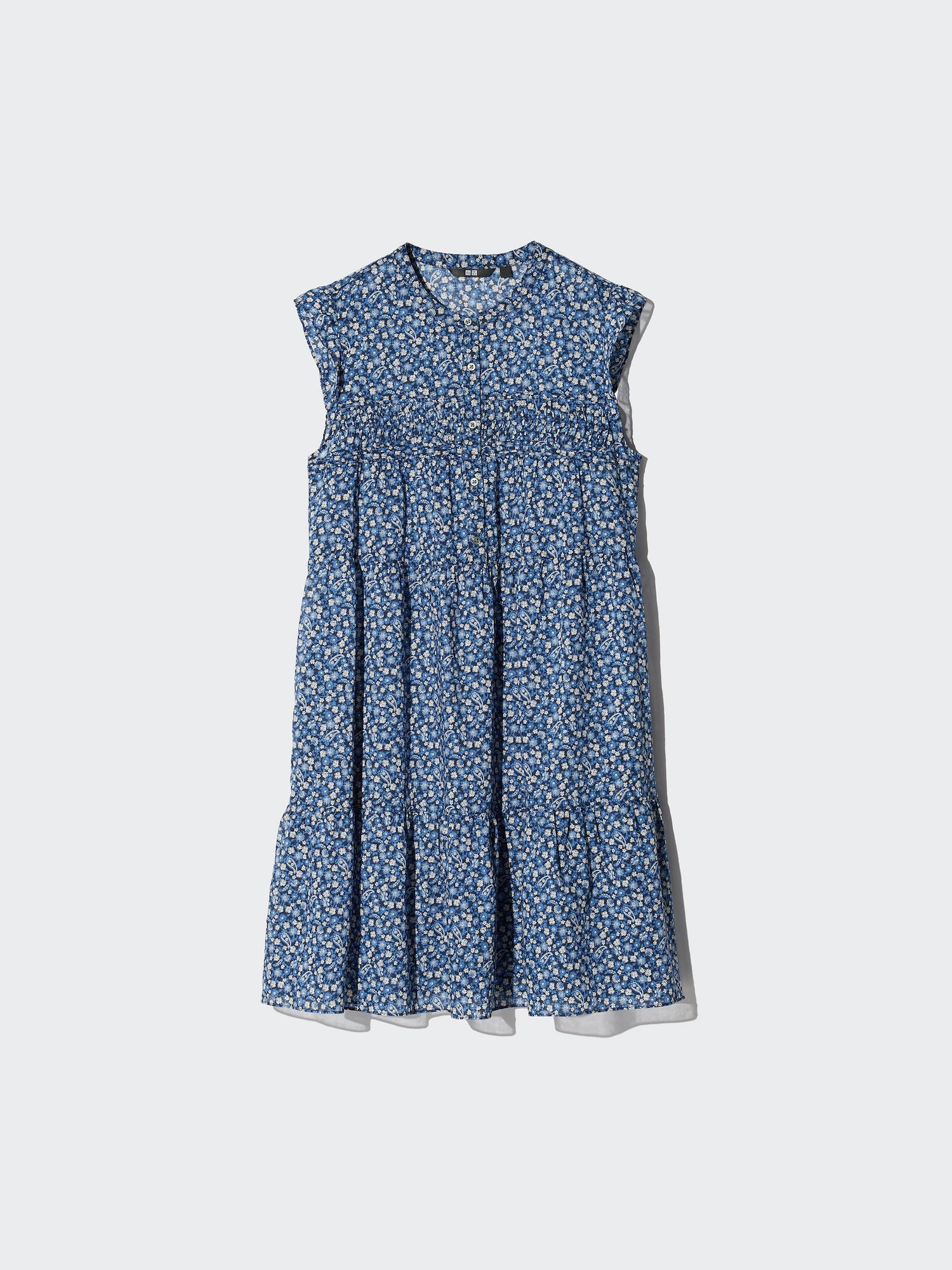 Light Cotton Tiered Dress | Print