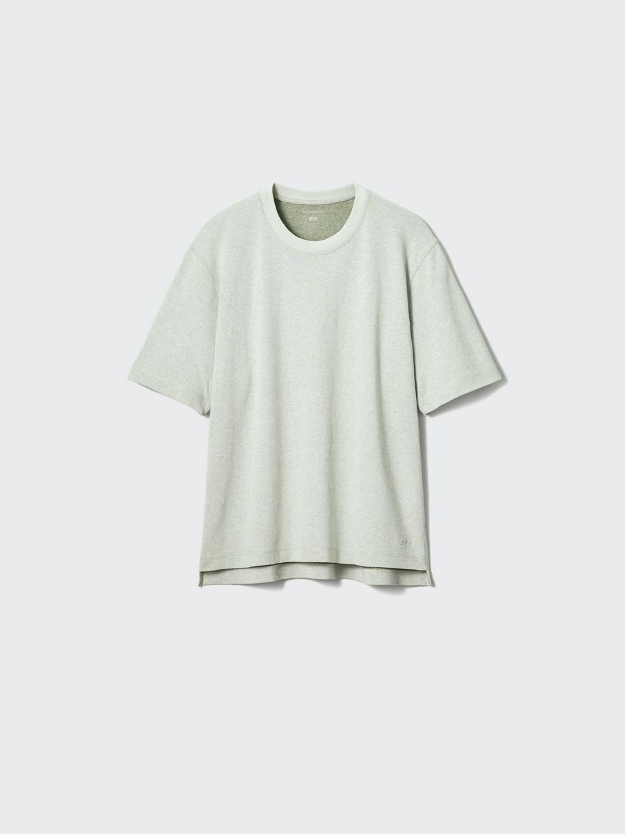 UNIQLO Men's Bicolor T-Shirt, Natural, 2