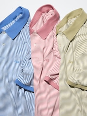 DRY Pique Striped Polo Shirt | Narrow Stripe