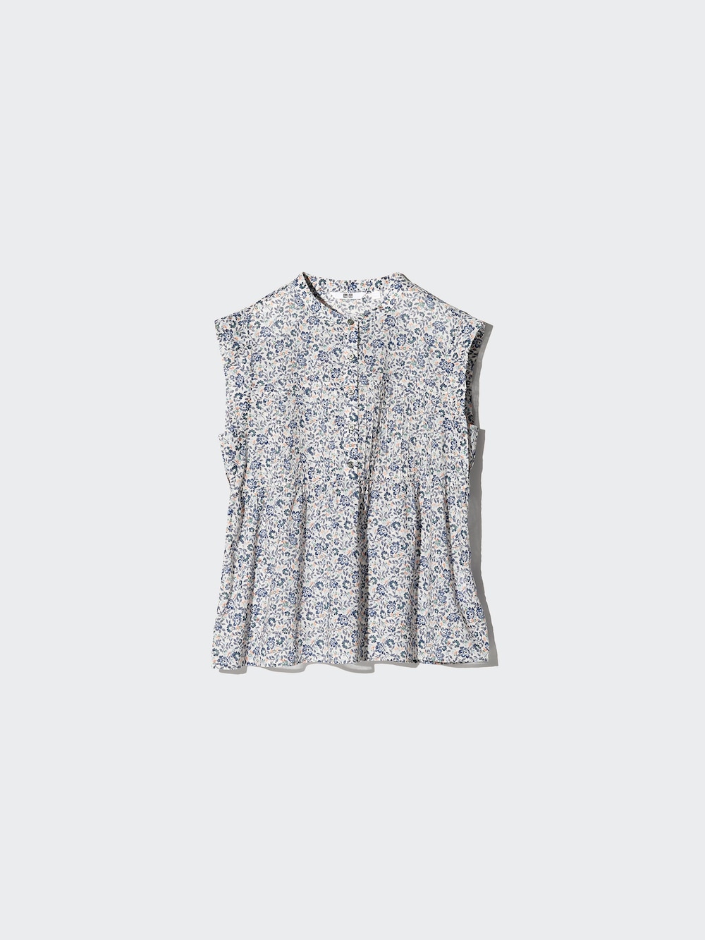 Uniqlo Light Cotton Pintuck Blouse | Sleeveless — фото 2