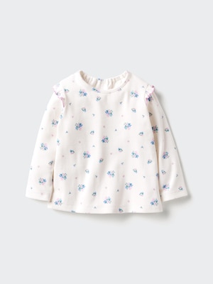 Baby Long Sleeve T-Shirt | Frilled | Printed