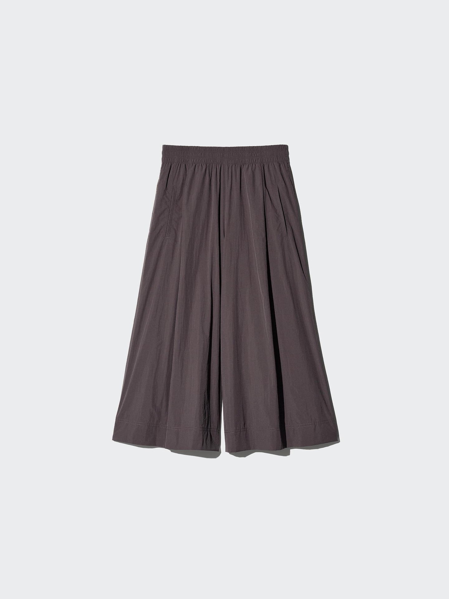 Брюки Uniqlo Nylon Culottes, цвет: Бежевый — фото 3