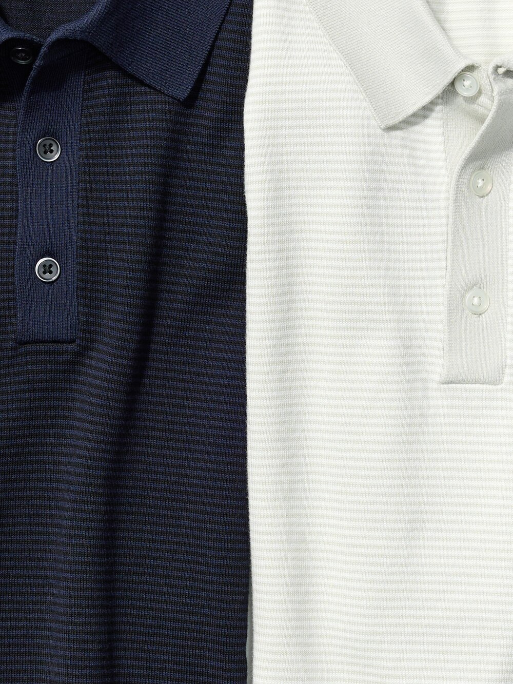 Uniqlo Washable Knitted Polo Sweater | Short Sleeve | Striped — фото 2