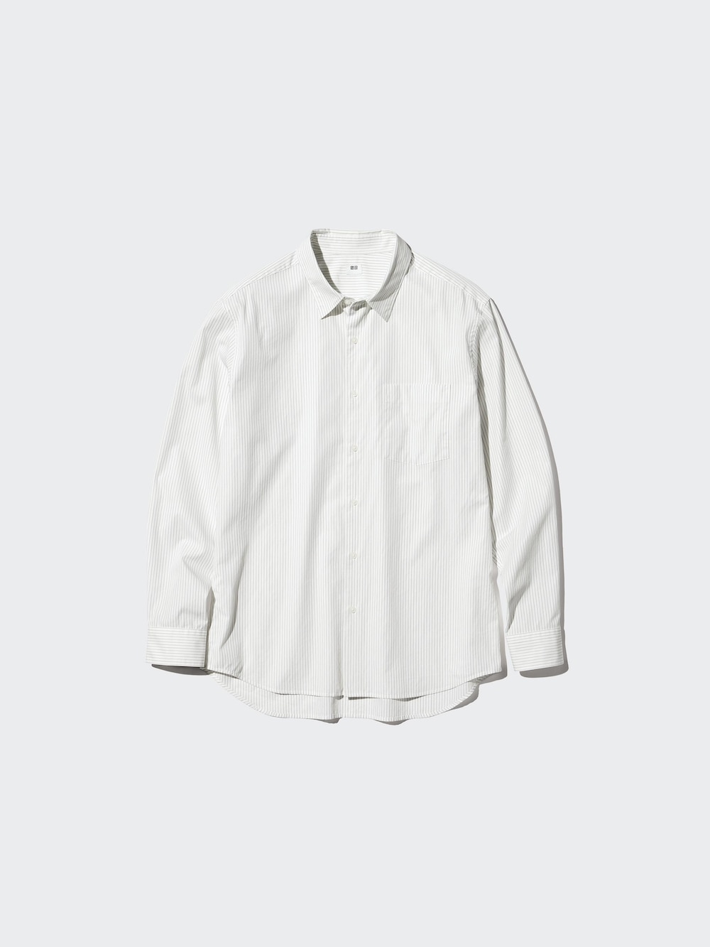 Uniqlo Broadcloth Shirt | Regular Collar | Striped — фото 7