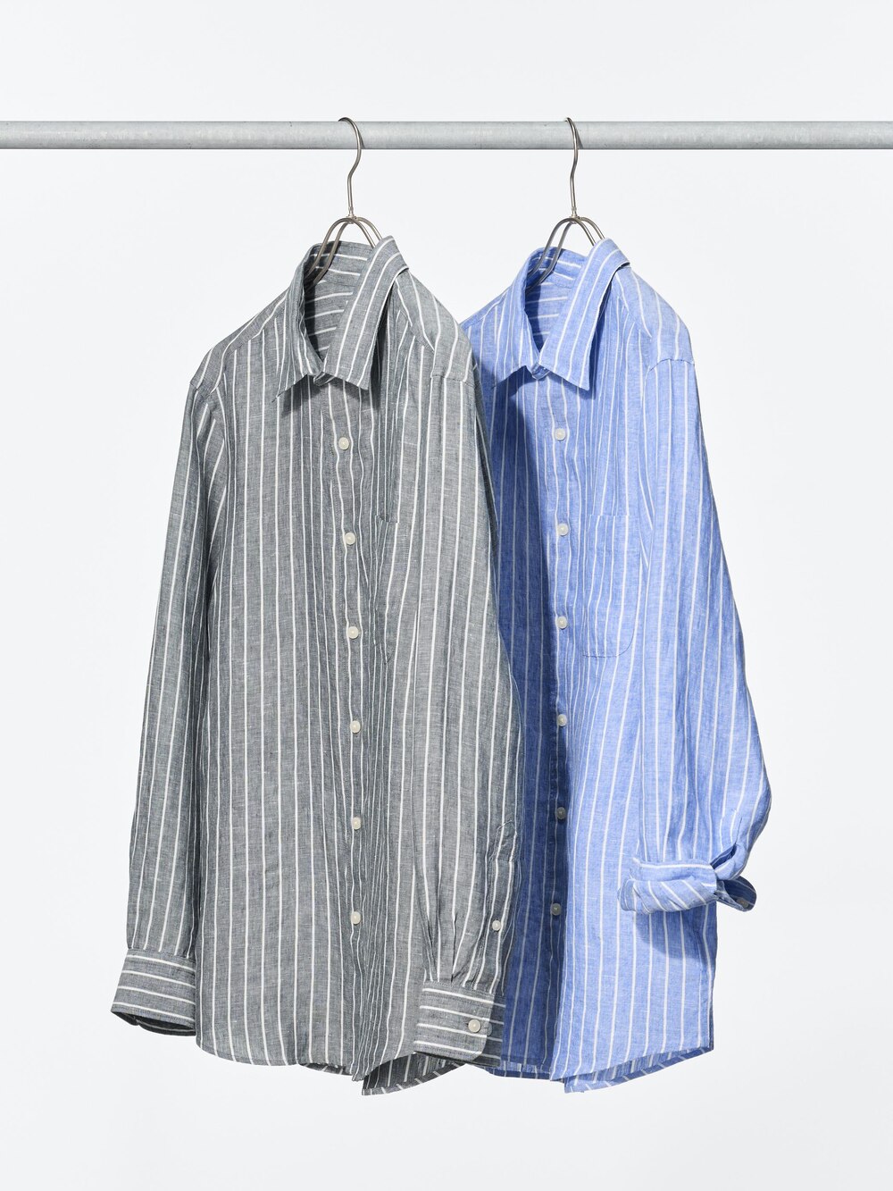 Uniqlo Premium Linen Shirt | Striped — фото 2