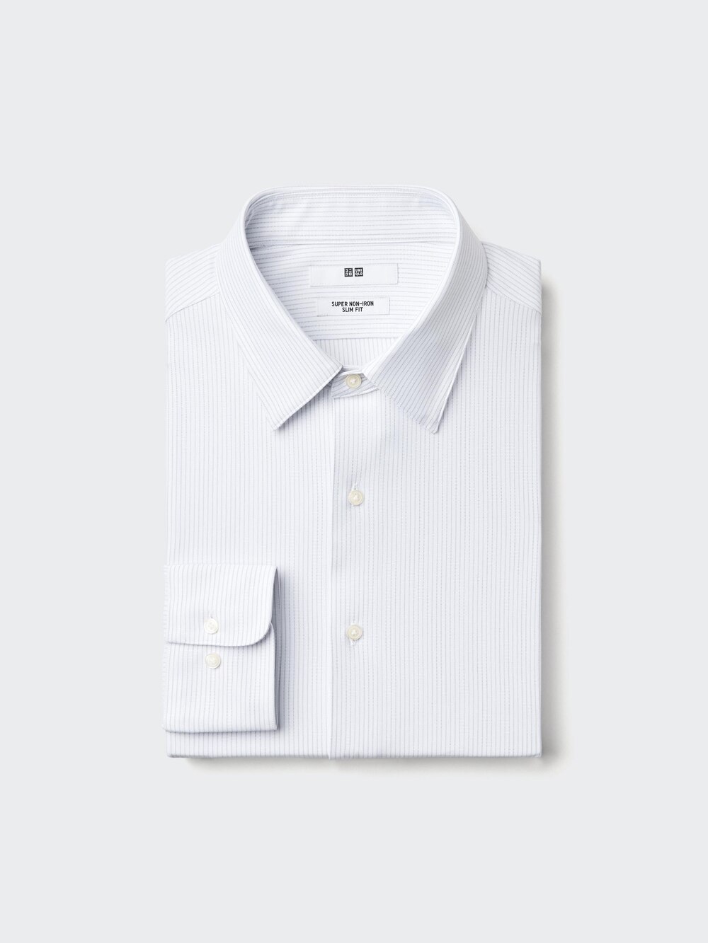 Uniqlo Super Non-Iron Jersey Slim Shirt | Regular Collar | Striped