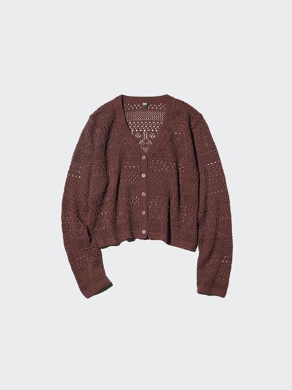 Crochet V-Neck Cardigan