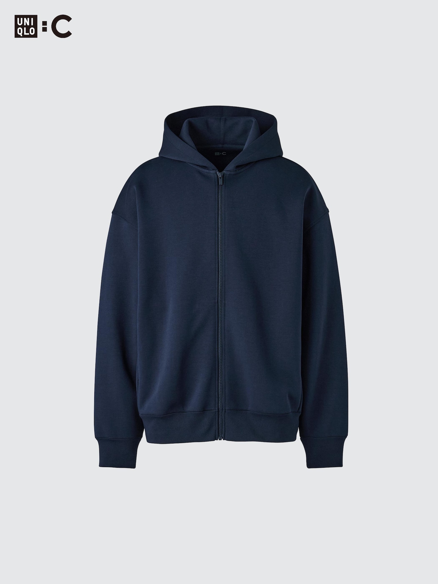 Uniqlo Sweat Oversized Full-Zip Hoodie Grau 2XL 4