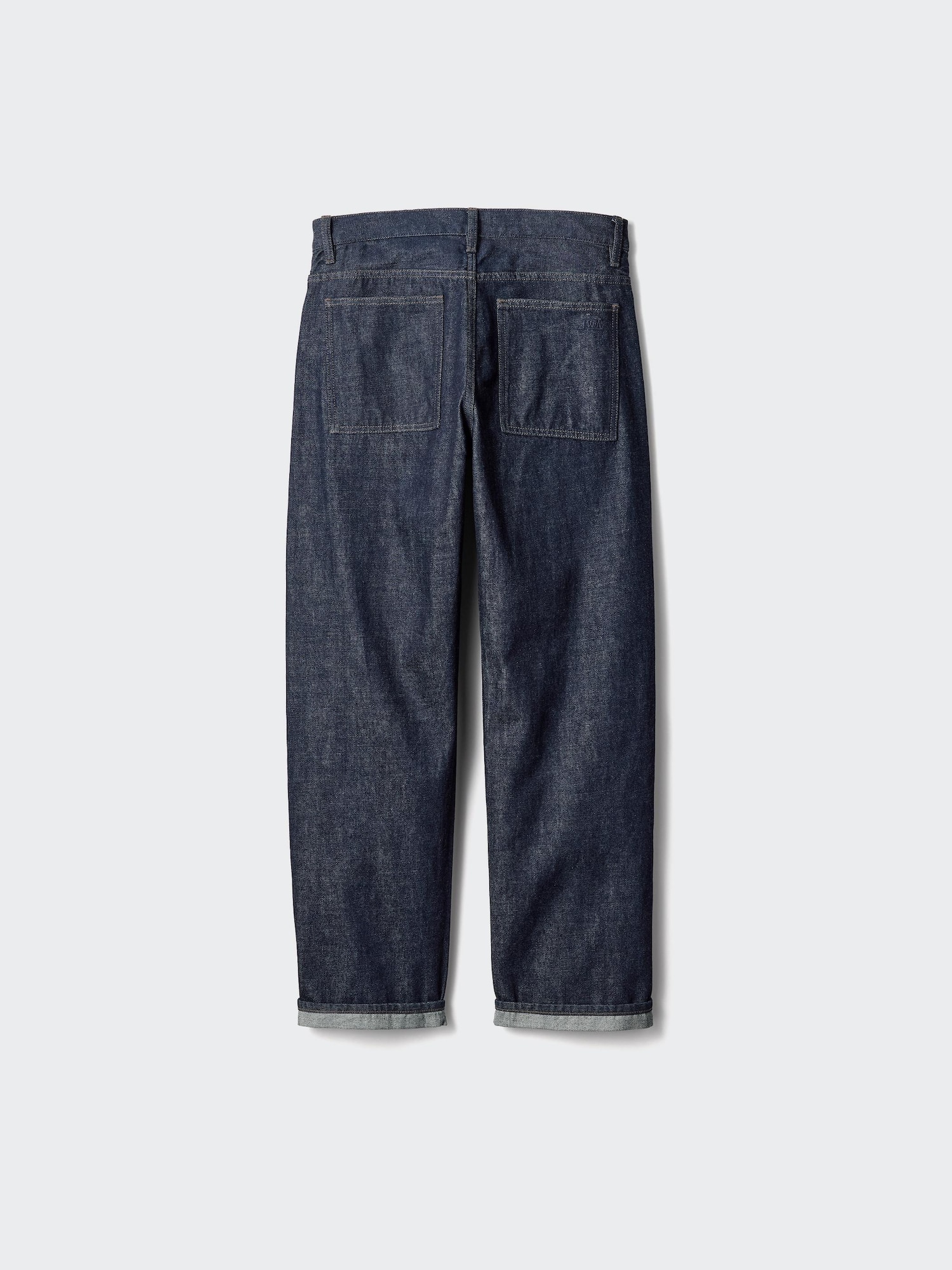 Straight jeans with selvedge