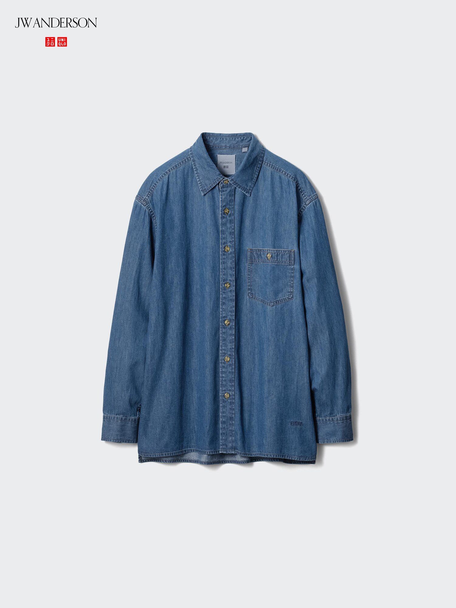Uniqlo Denim Shirt Blue Small 2