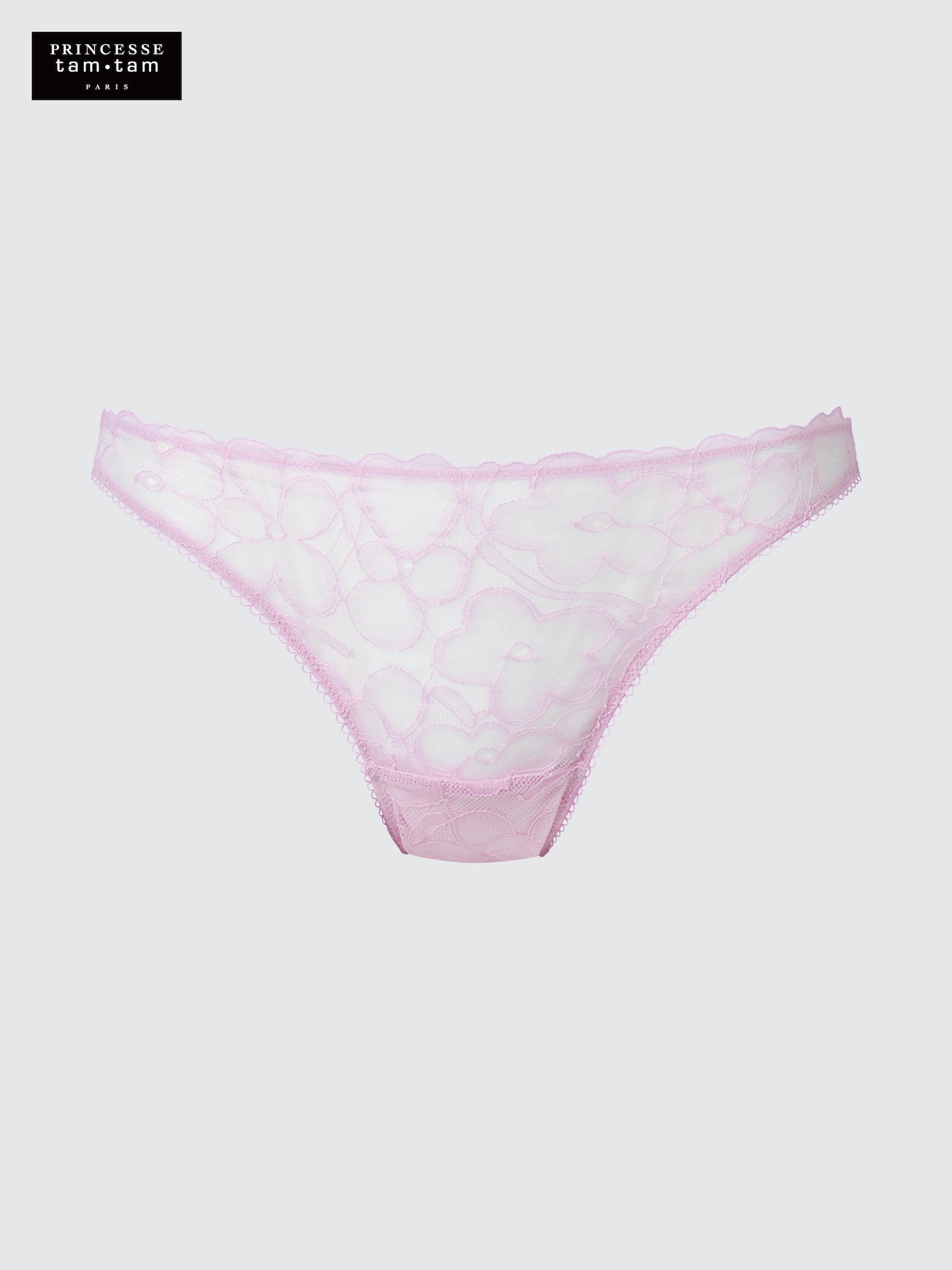 Çiçekli Düz Dantel Slip Külot