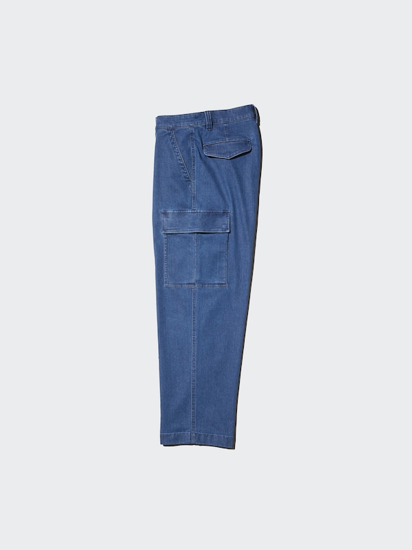 DENIM CARGO PANTS