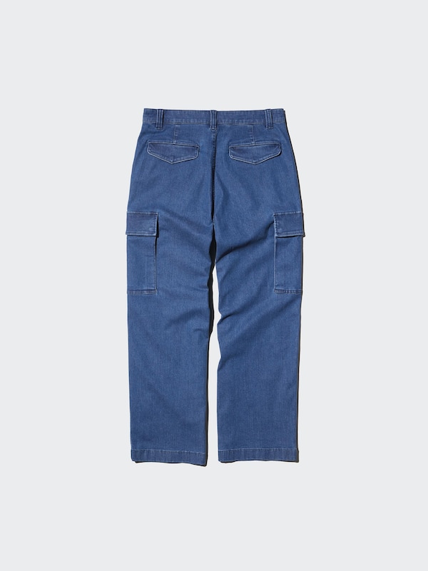 DENIM CARGO PANTS