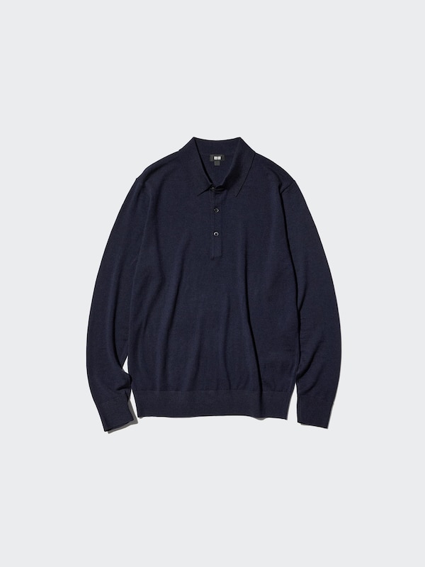 Merino Knitted Polo Shirt