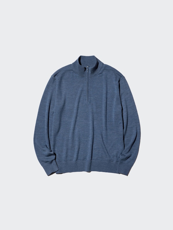 100% Merino Half-Zip Jumper