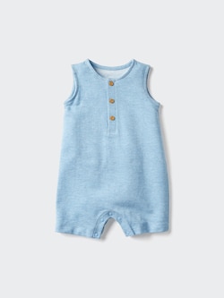 One Piece Outfit (Sleeveless, Denim-Like)