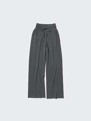 Washable Knit Ribbed Trousers