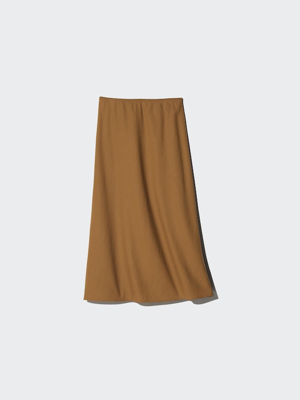 Linen Blend Maxi Skirt