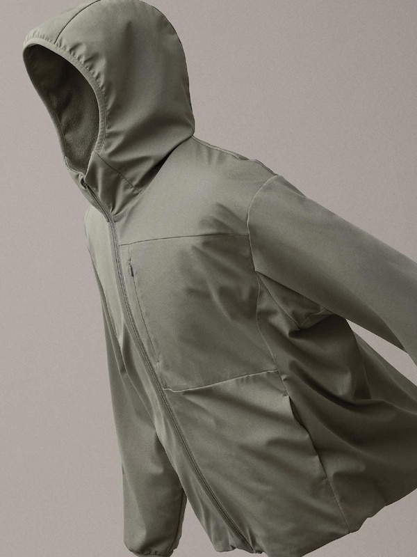 Windproof Fleece Full-Zip Hoodie