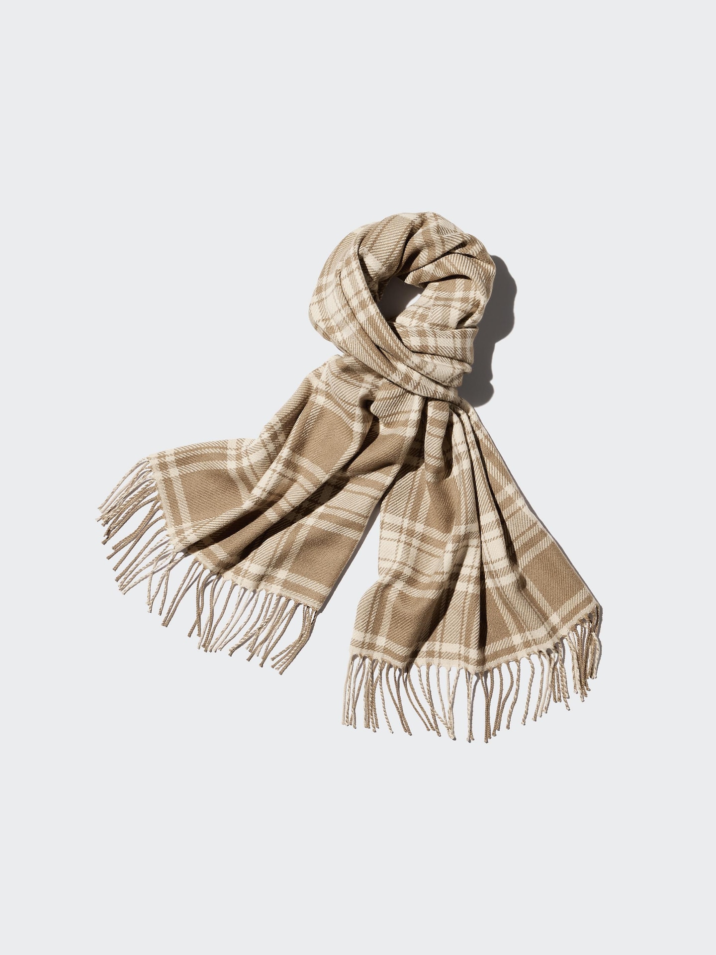 Мужской шарф Uniqlo Heattech Scarf, цвет: Бежевый