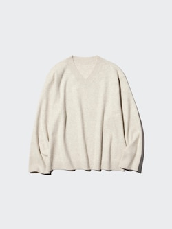 Washable Knit V Neck Sweater