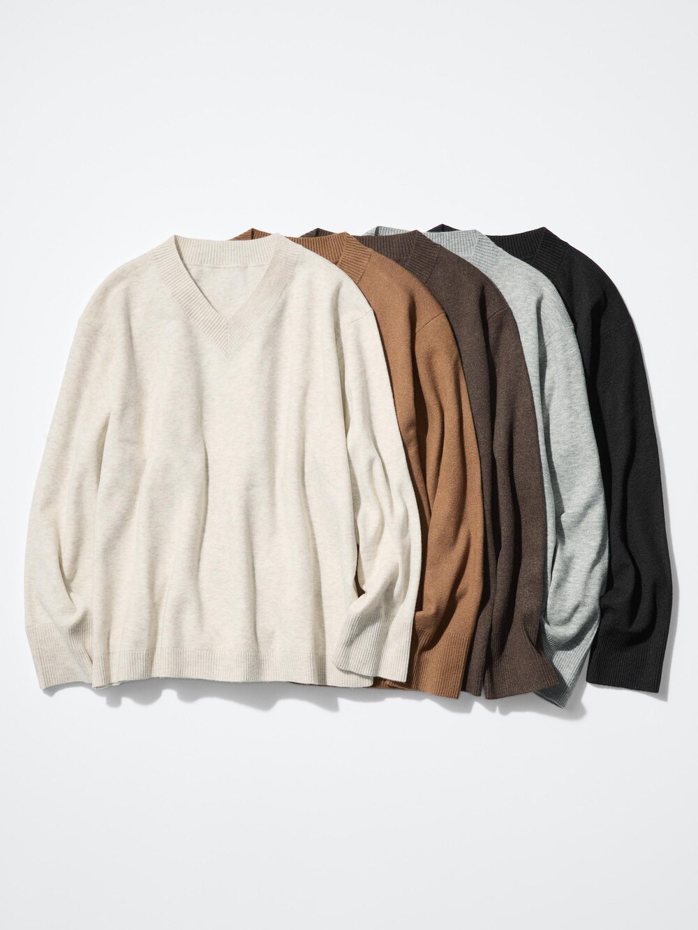 Uniqlo Washable Knit V-Neck Sweater | Smooth — фото 3