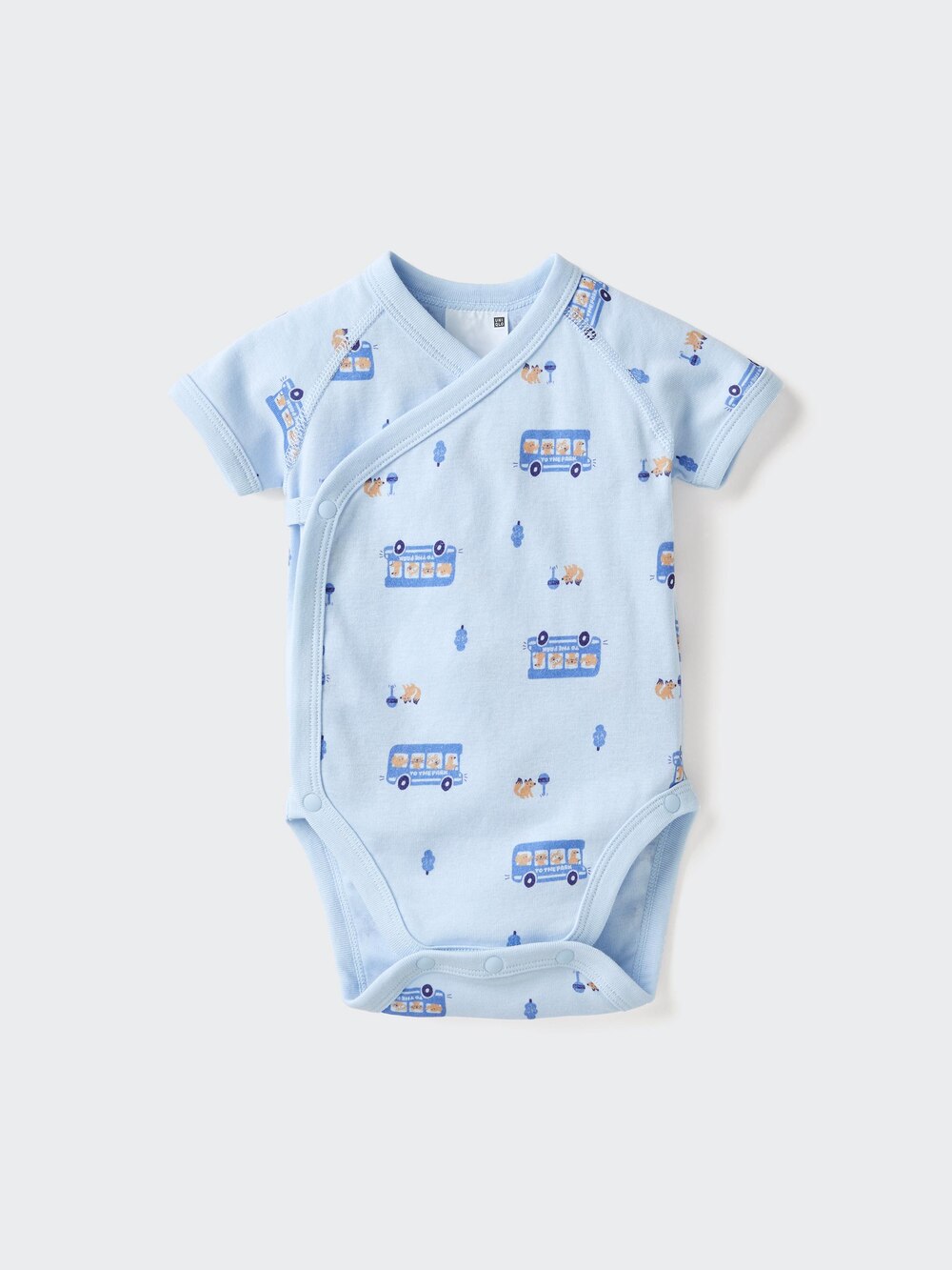 Uniqlo Baby Short Sleeve Bodysuit | Printed | Open Front