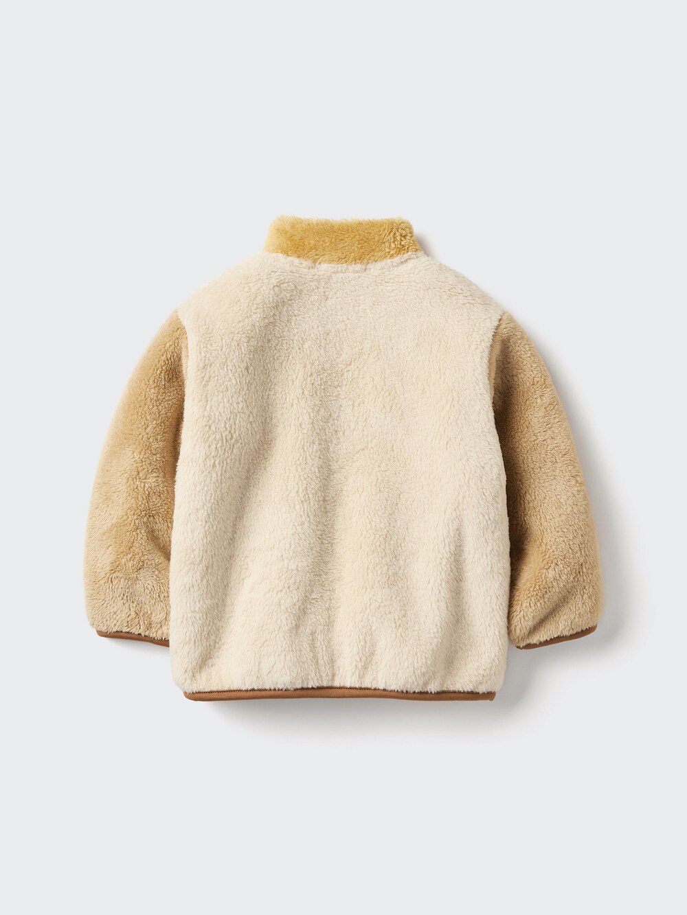 Детские куртки Uniqlo Baby Fluffy Yarn Fleece Full-Zip Jacket Color Blocked — фото 2