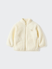 Baby Fluffy Yarn Fleece Full-Zip Jacket