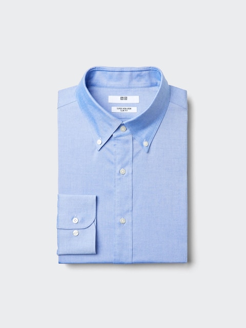 Uniqlo Super Non-Iron Slim Shirt | Button Down Collar