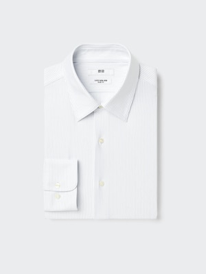 Super Non-Iron Stretch Slim Fit Shirt (Regular Collar, Striped)