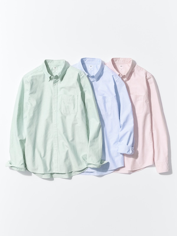 Oxford Slim Fit Shirt Long Sleeve | Striped