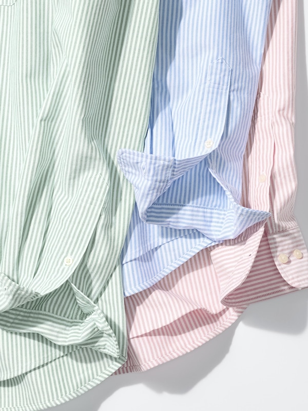Oxford Slim Fit Shirt Long Sleeve | Striped
