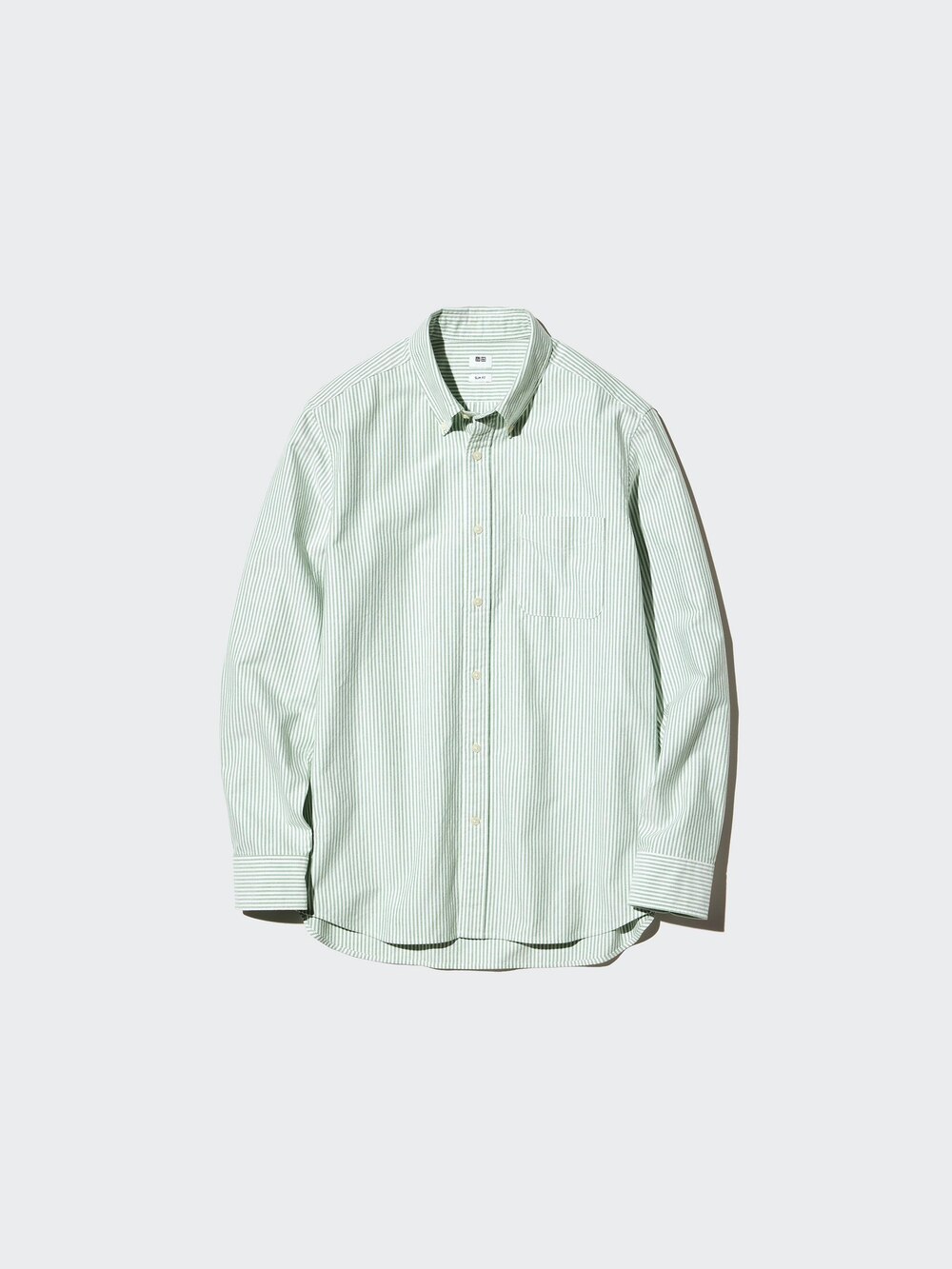Uniqlo Oxford Slim Shirt | Striped — фото 7