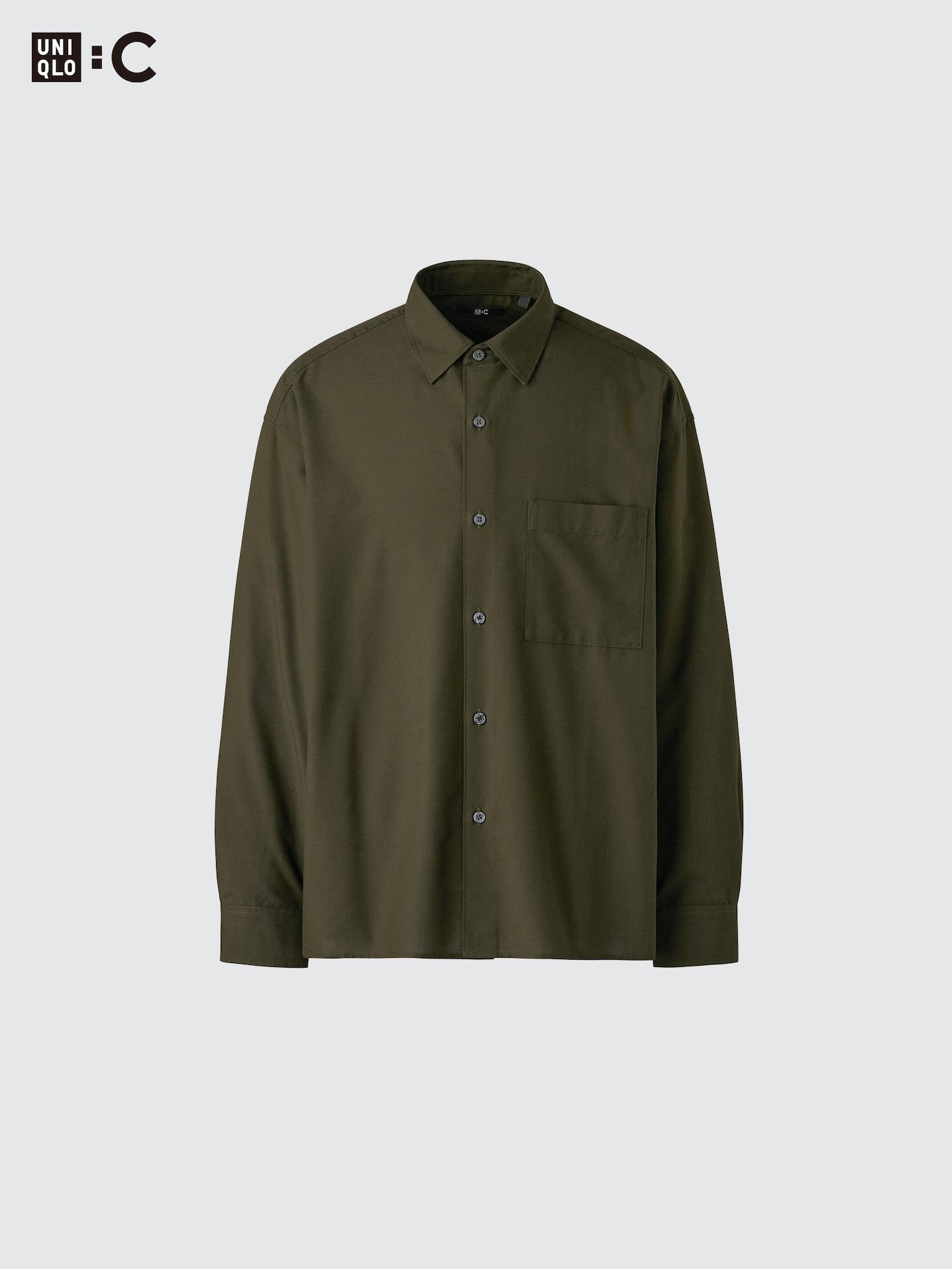 Рубашка Uniqlo Easy Care Soft, цвет: Чёрный — фото 6