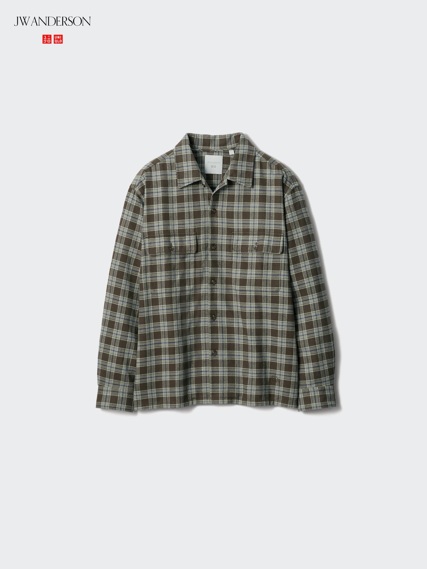 Рубашка Uniqlo Flannel, цвет: Синий — фото 6