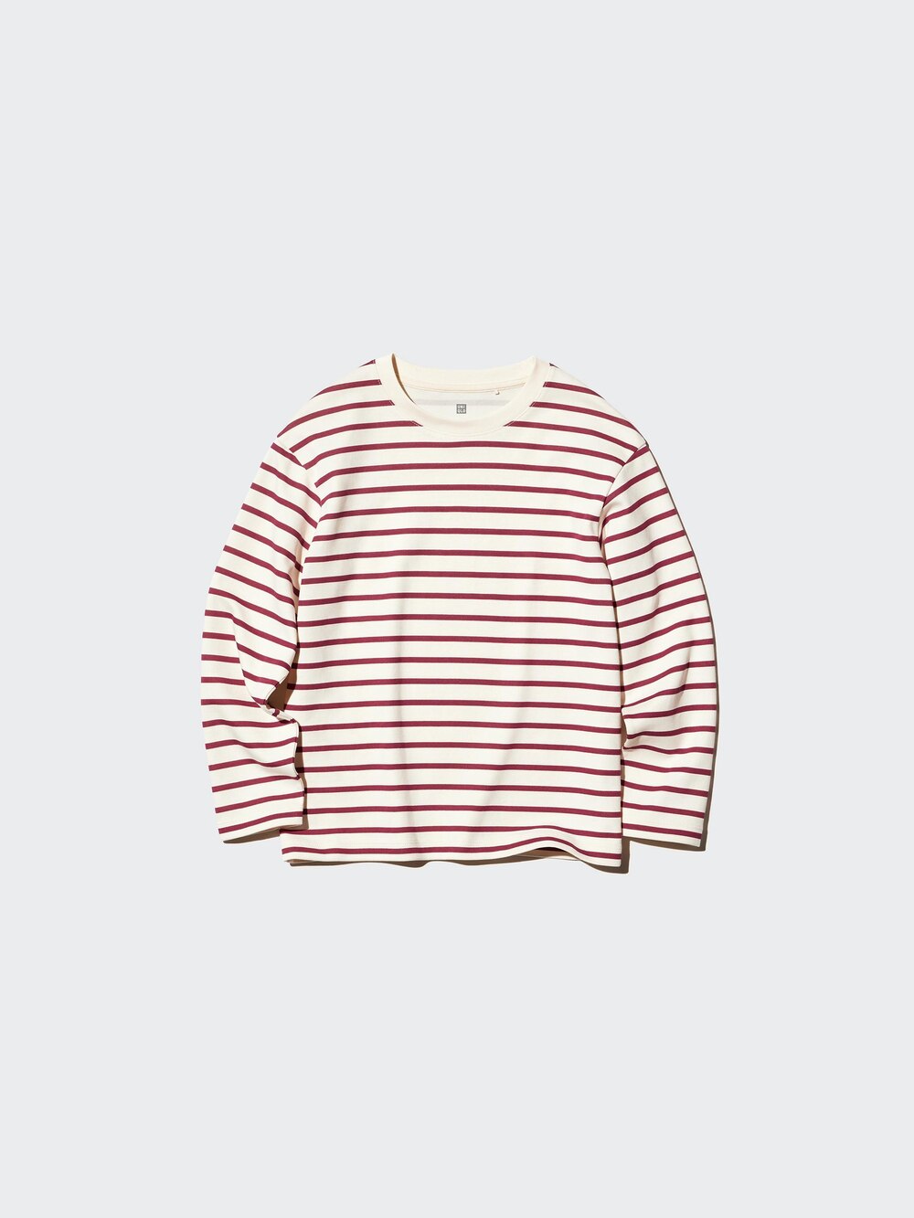 Uniqlo AIRism Cotton Striped T-Shirt | Long Sleeve — фото 4