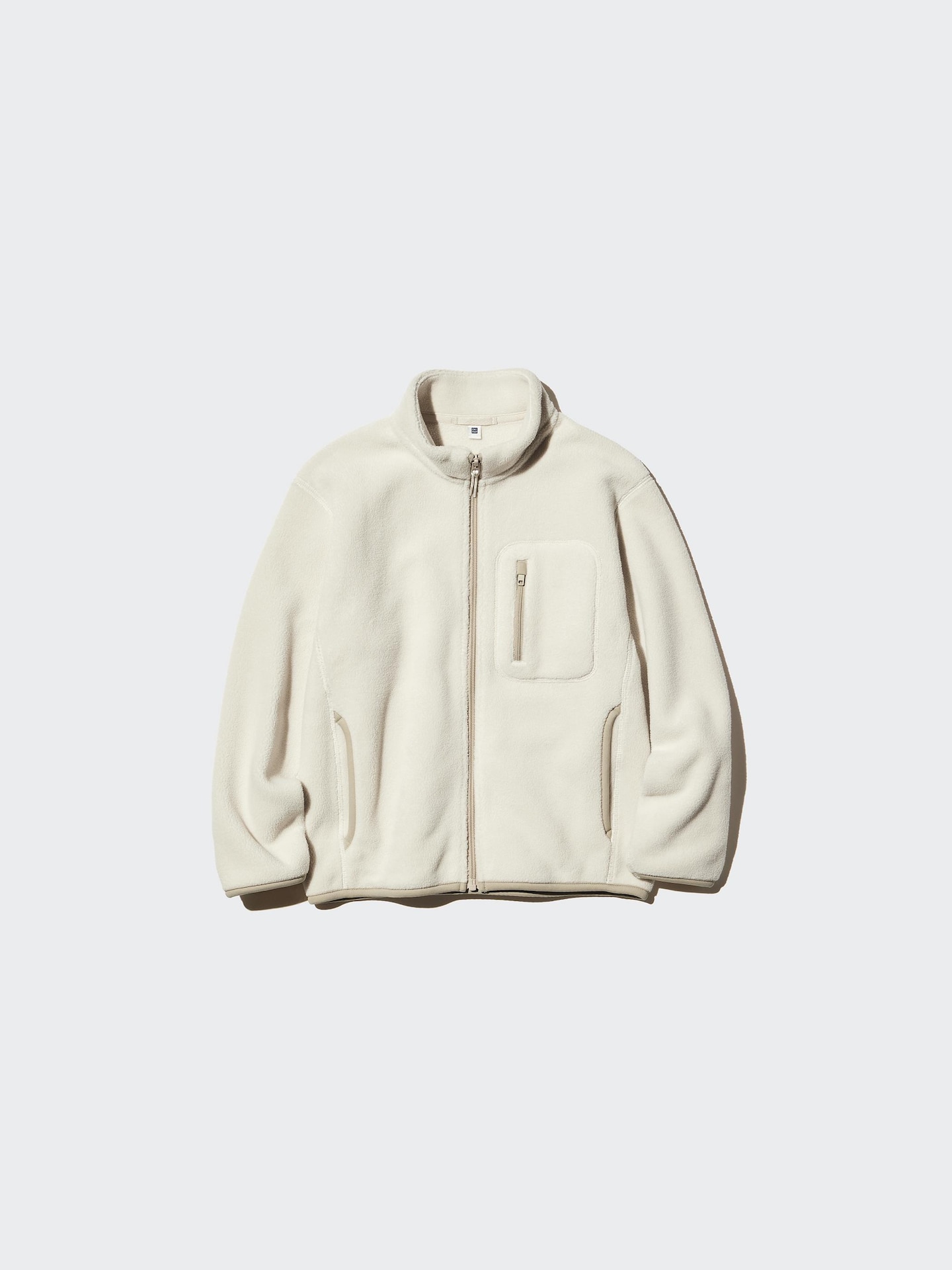 Детская куртка Uniqlo Fleece Full-Zip, цвет: Чёрный — фото 5