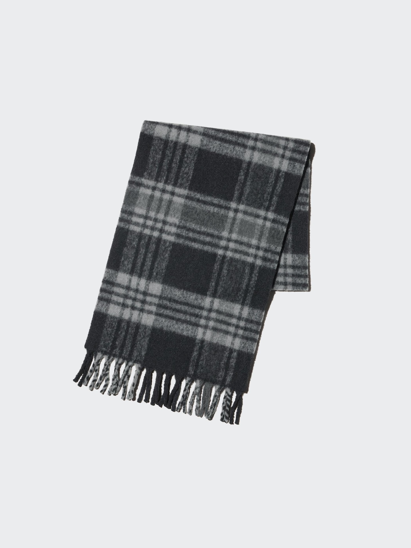 Аксессуары Uniqlo Souffle Yarn Chunky Stole Pattern, цвет: Чёрный — фото 1