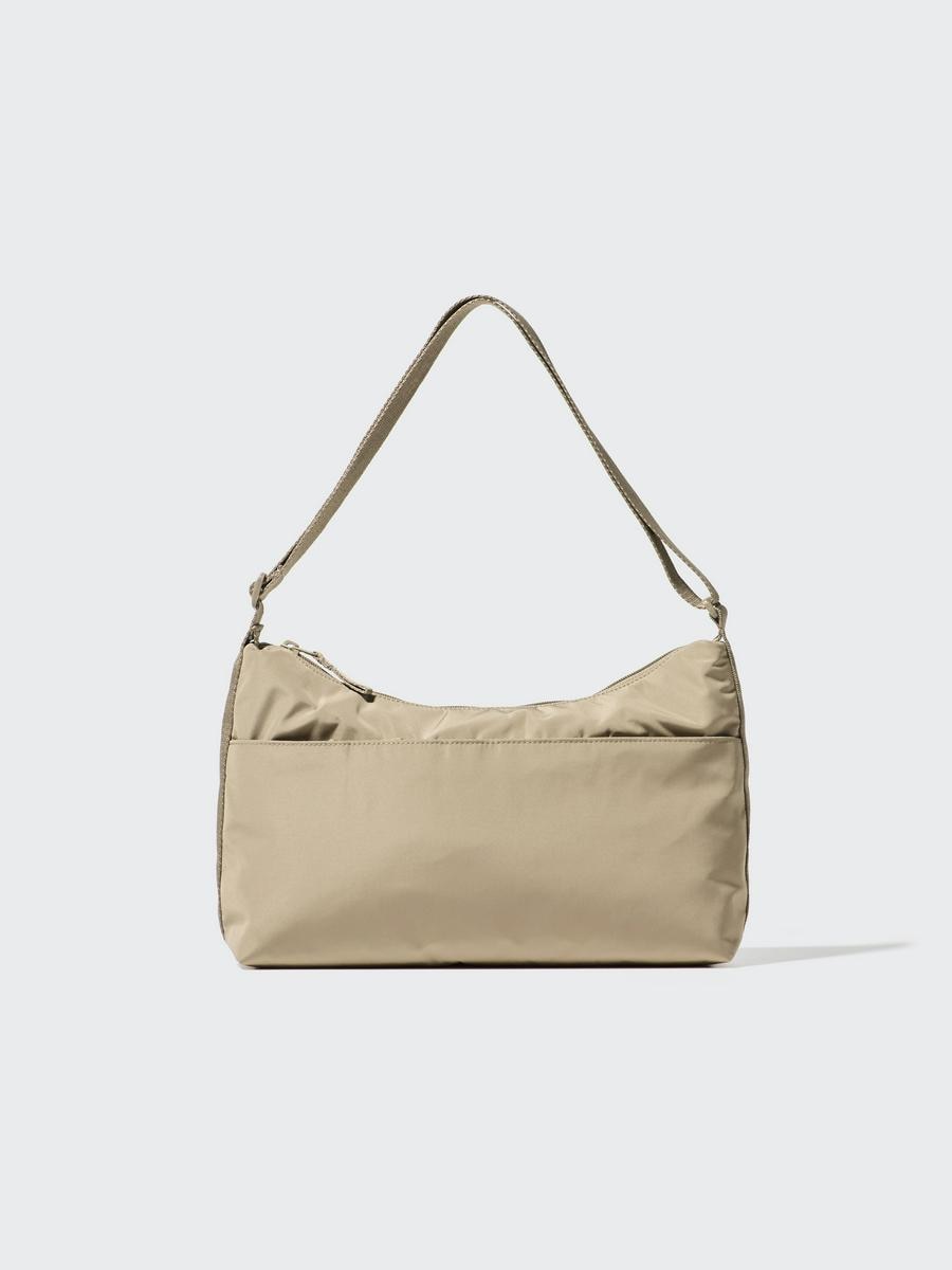 UNIQLO Men's 2 Way One Handle Bag, Beige