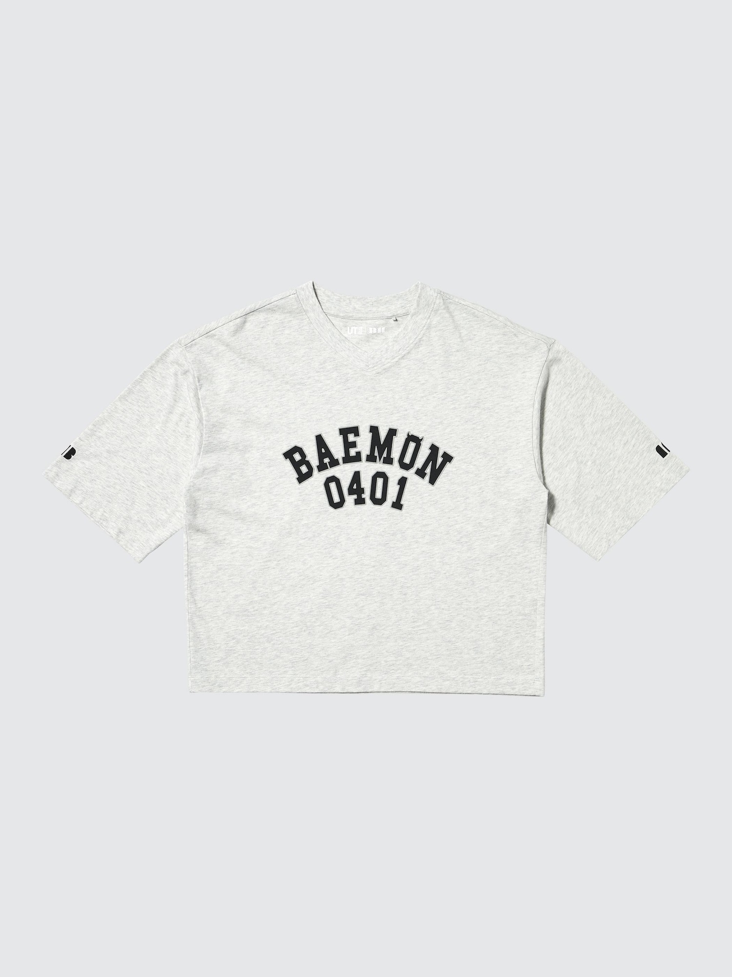 Women's BABYMONSTER UT Cropped Graphic T-Shirt | V-Neck | UNIQLO US