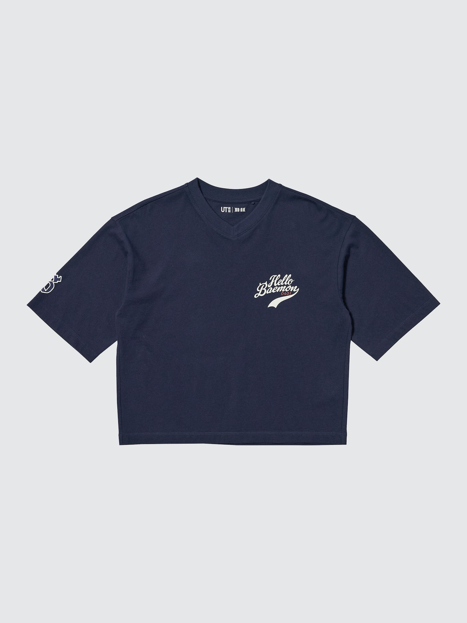 BABYMONSTER UT Cropped Graphic T-Shirt | V-Neck | UNIQLO US