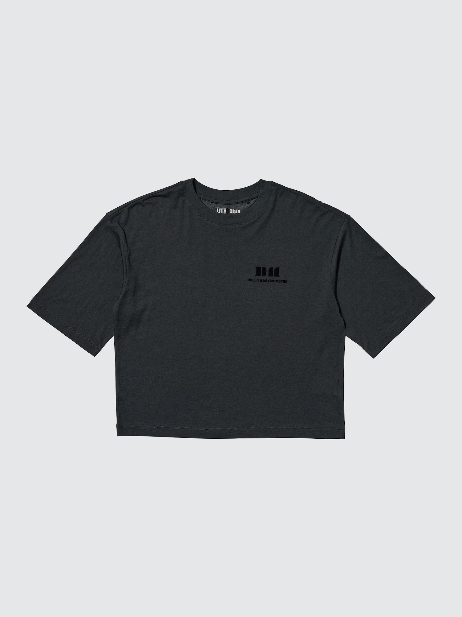 Women's BABYMONSTER UT Cropped Graphic T-Shirt | Sheer | UNIQLO US