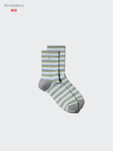Носки Heattech, в полоску — Uniqlo, цвет: Серый