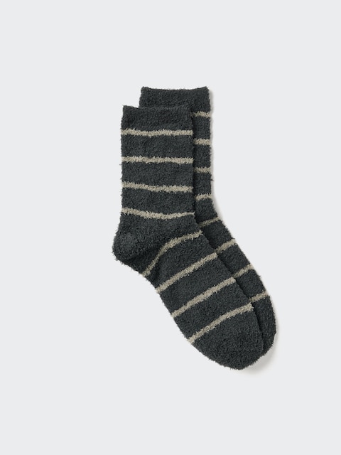 Носки HEATTECH Fluffy для мужчин, в полоску — Uniqlo