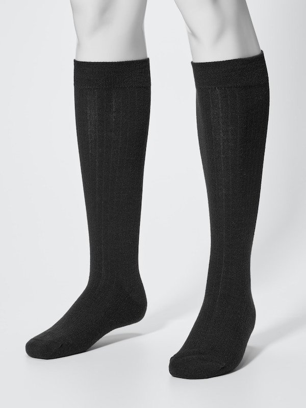 HEATTECH Wide Ribbed Knee High Socks